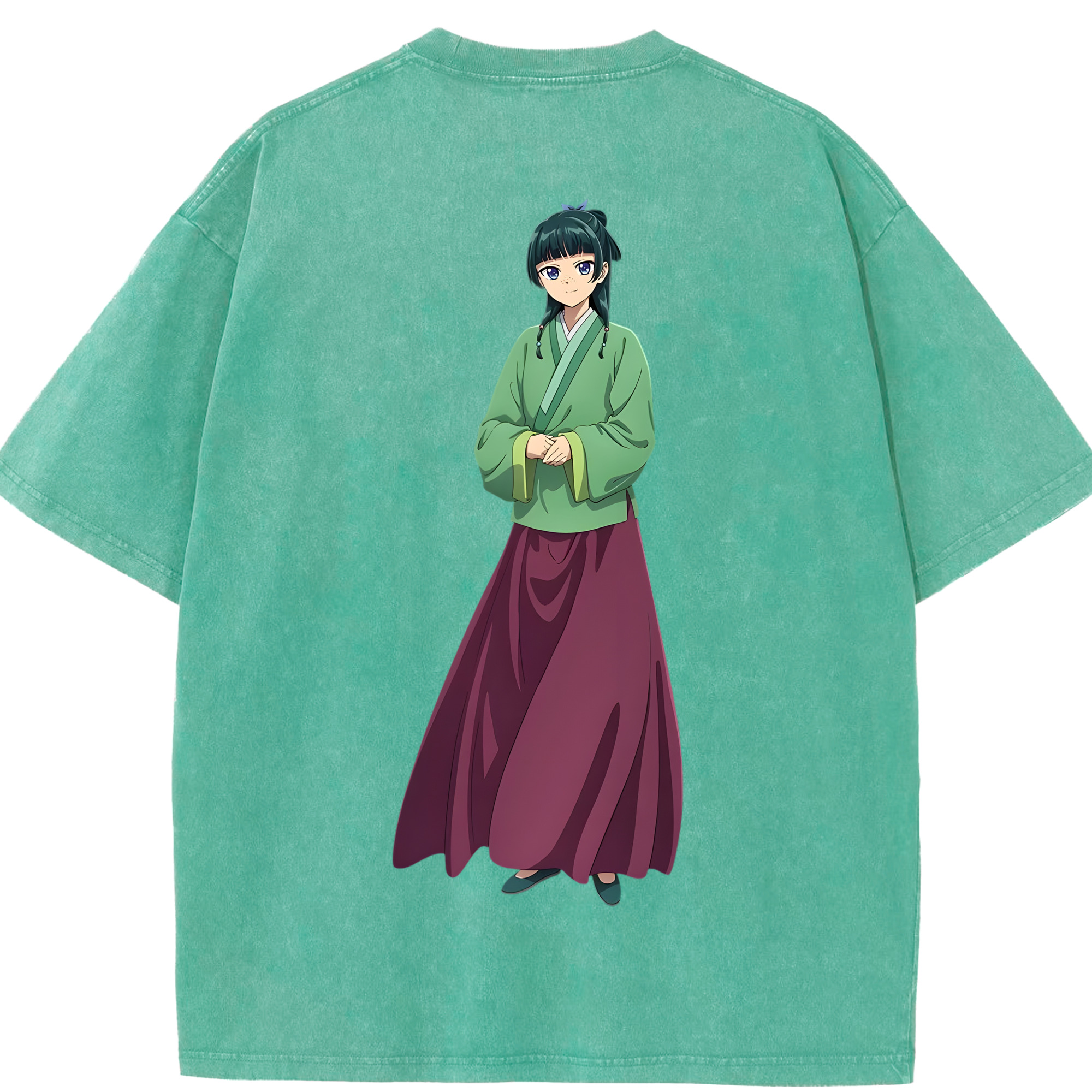 （画像用） 薬屋のひとりごと The Apothecary Diaries 綿100% ヴィンテージ風 半袖Tシャツ（背面プリント）